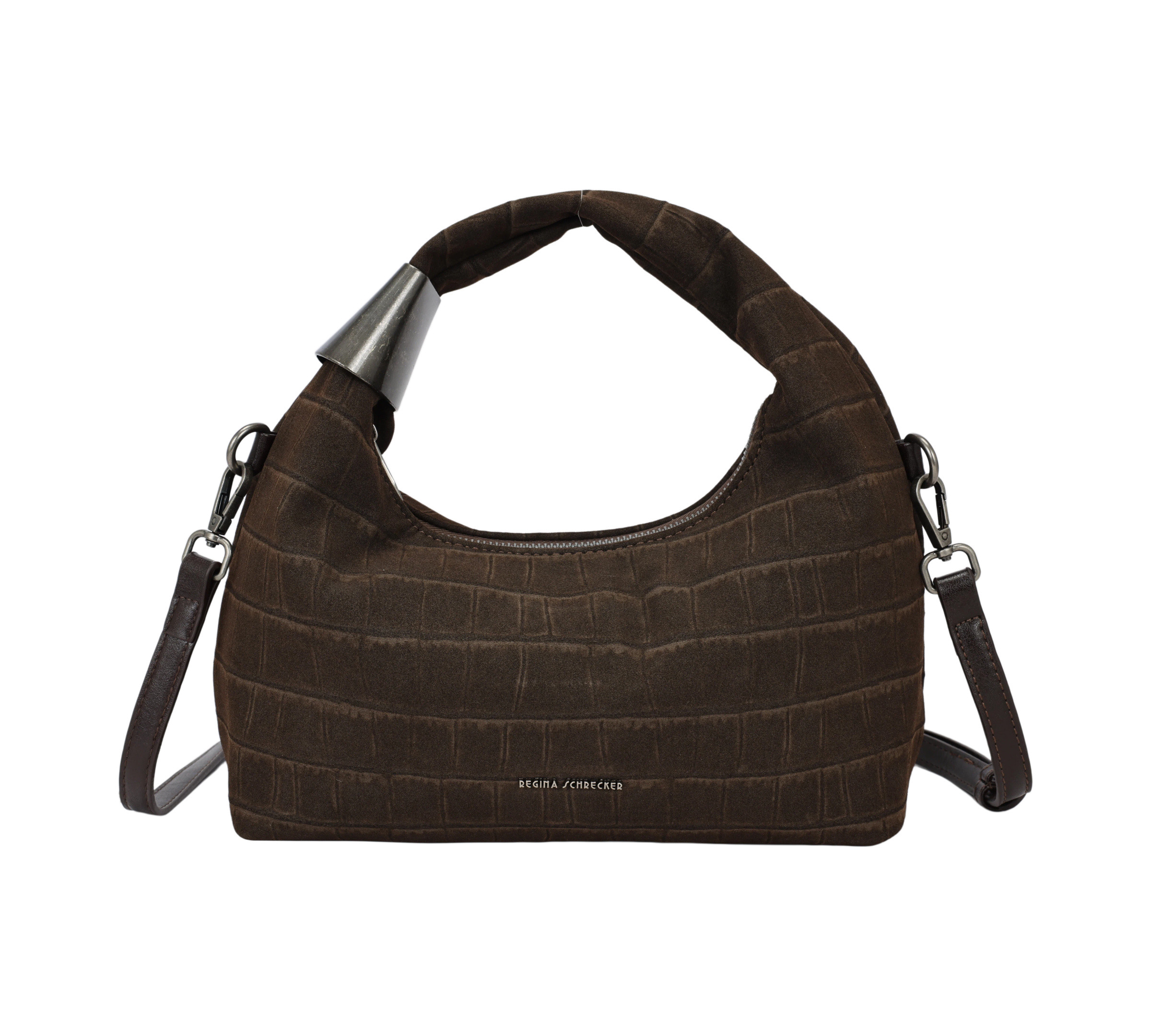 Grossista PHIL - Borsa a Spalla Donna Effetto Coccodrillo con Tracolla
