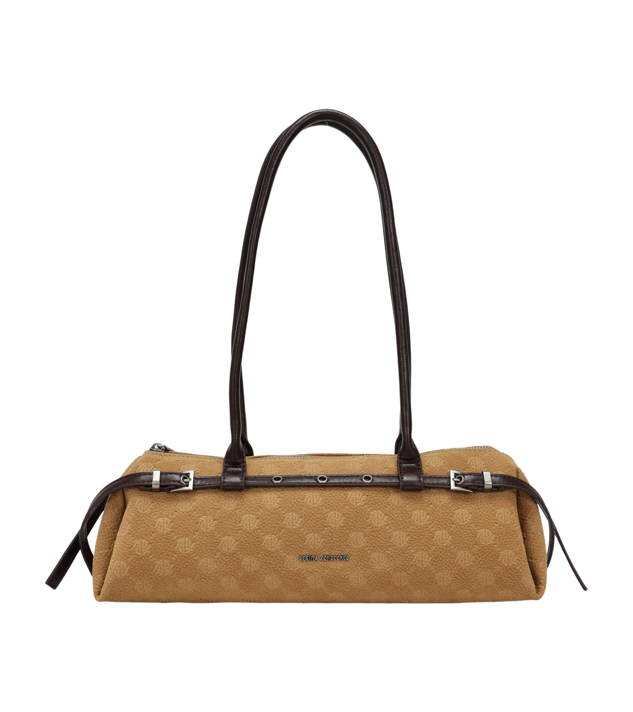 Wholesaler PHIL - Rectangular Monogram Shoulder Bag with Double Handle