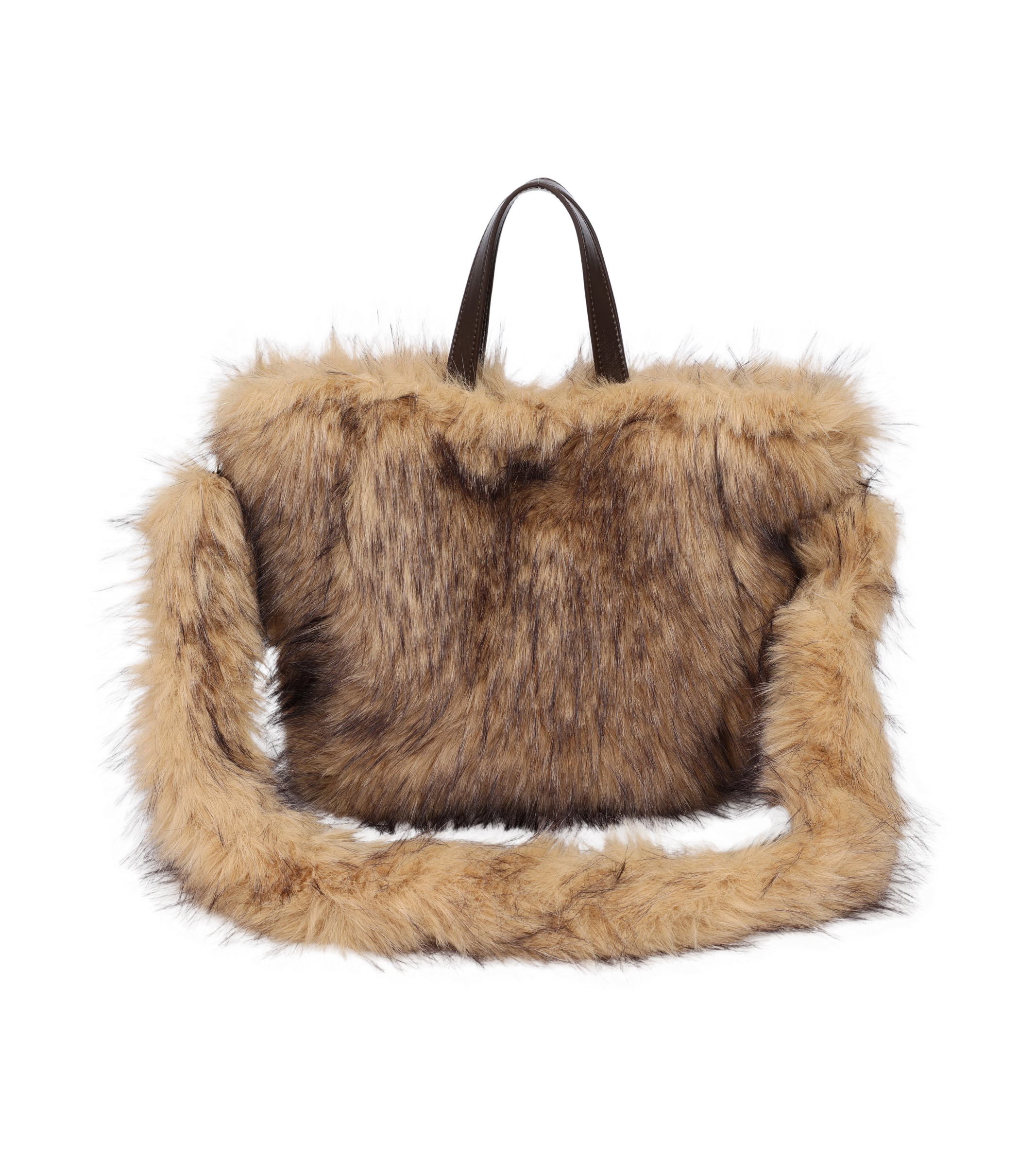 Grossista PHIL - Borsa Shopping in Ecopelliccia con Doppi Manici e Tracolla