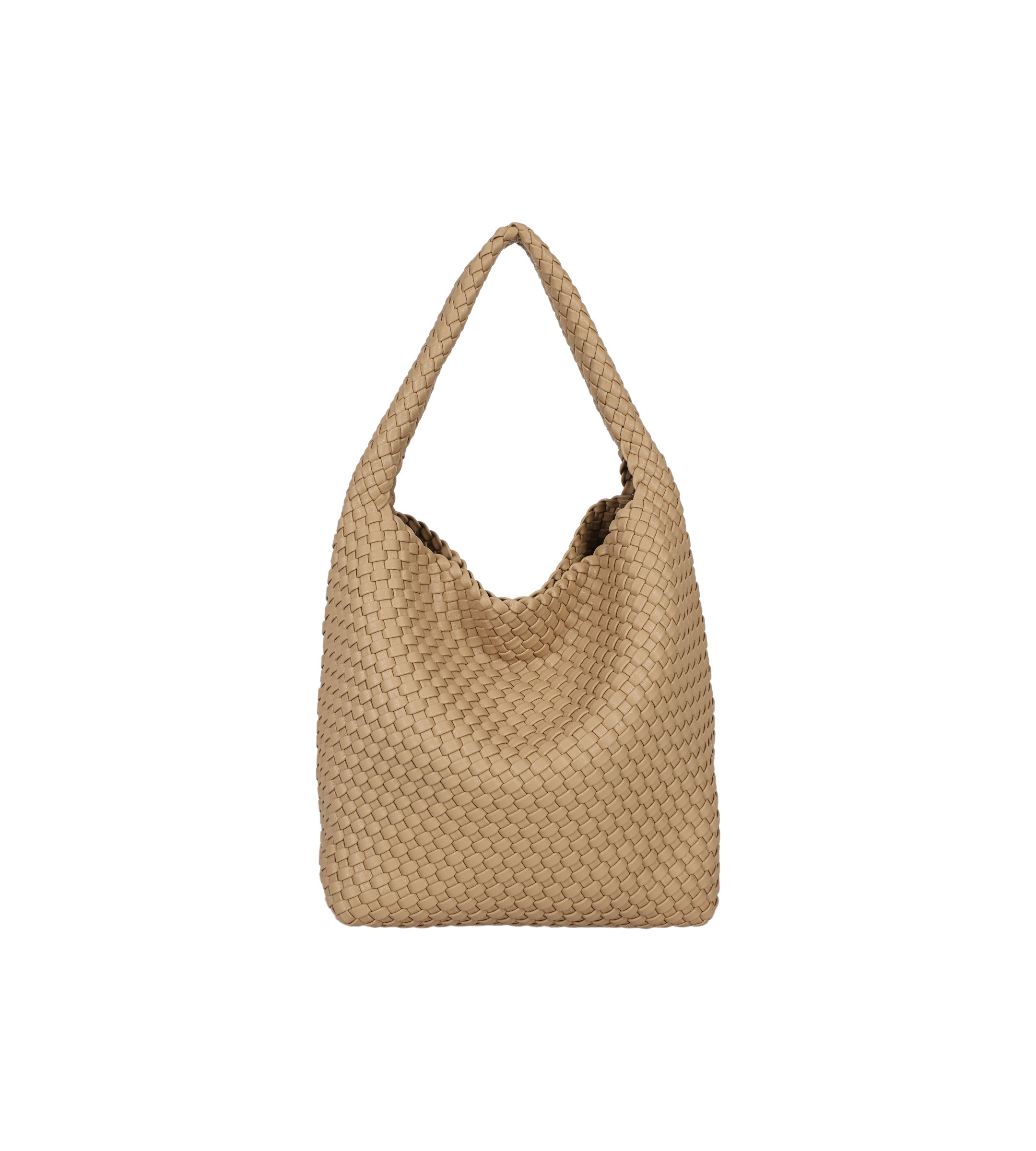 Wholesaler PHIL - Large woven shoulder bag – soft casual chic women's tote bag