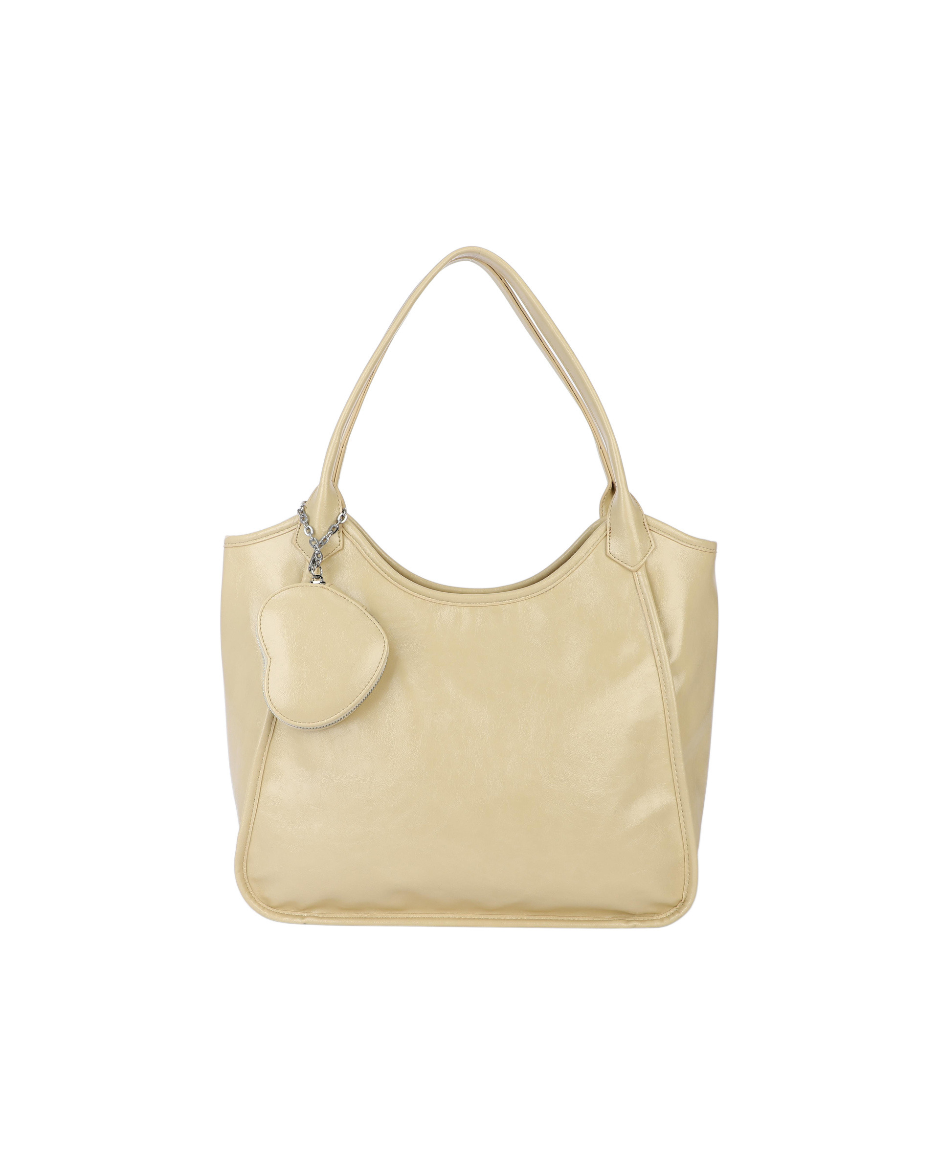 Mayorista PHIL - Bolso de hombro suave para mujer con charm – tote bag elegante y casual