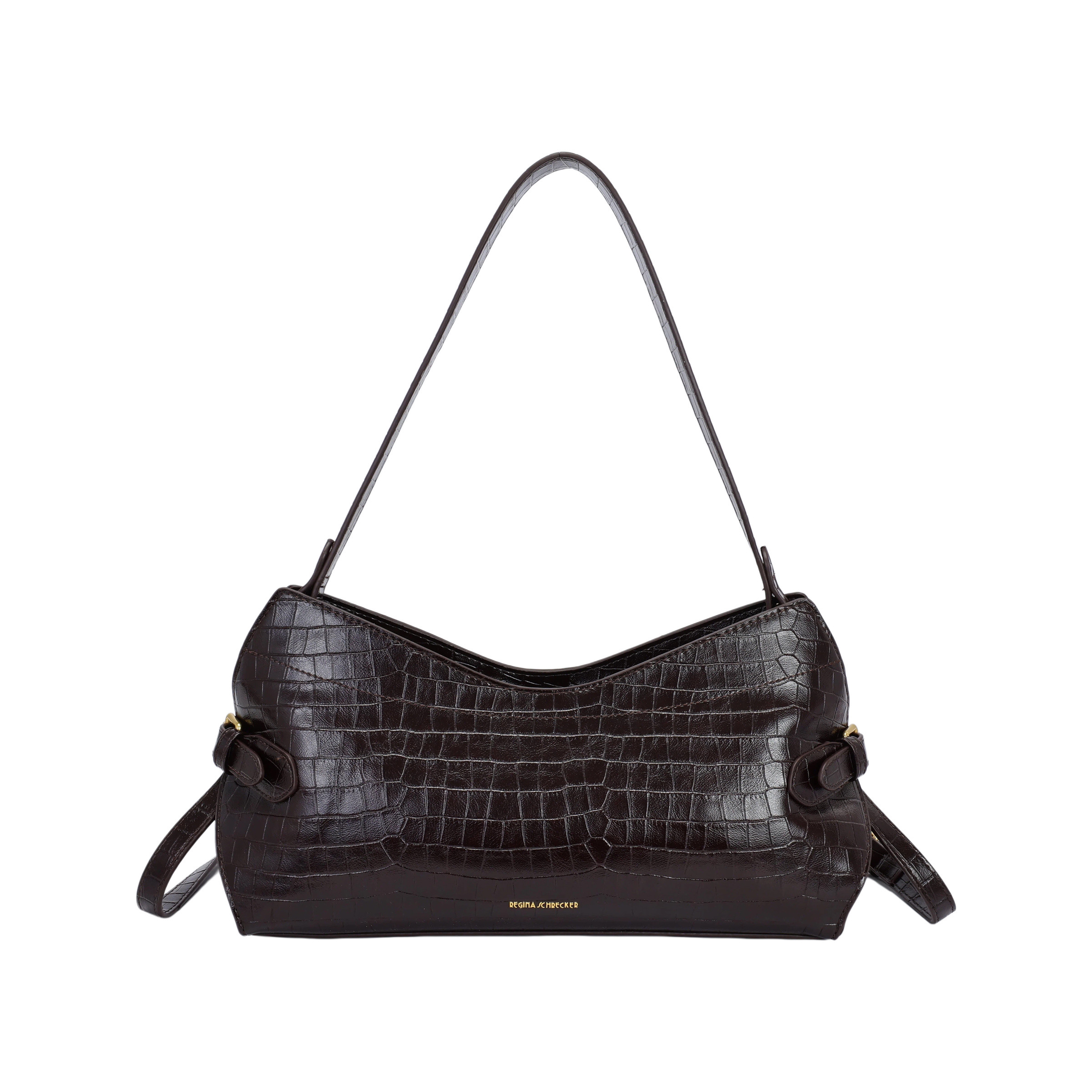 Wholesaler PHIL - Crocodile Effect Shoulder Bag with Adjustable Strap