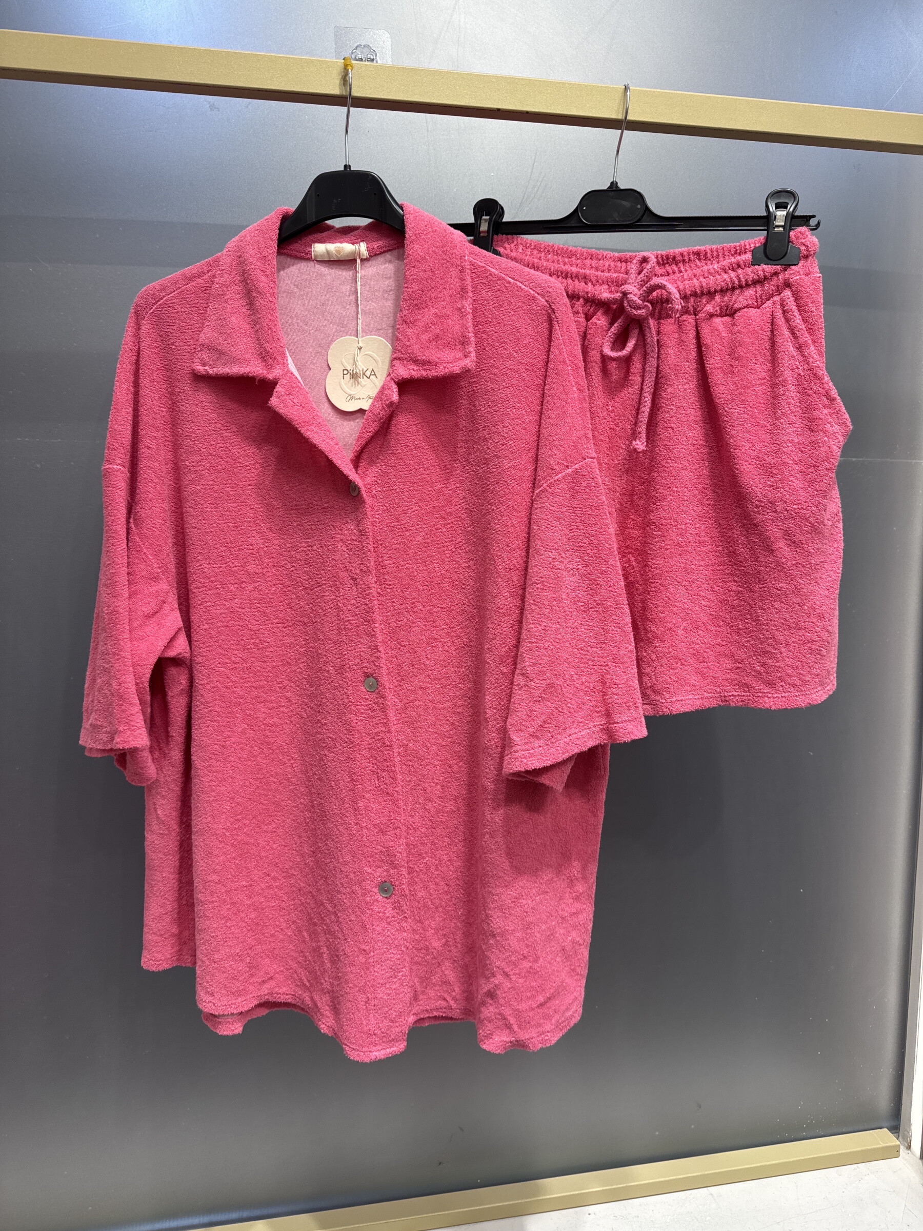 Grossiste PINKA - Ensemble éponge Uni avec short