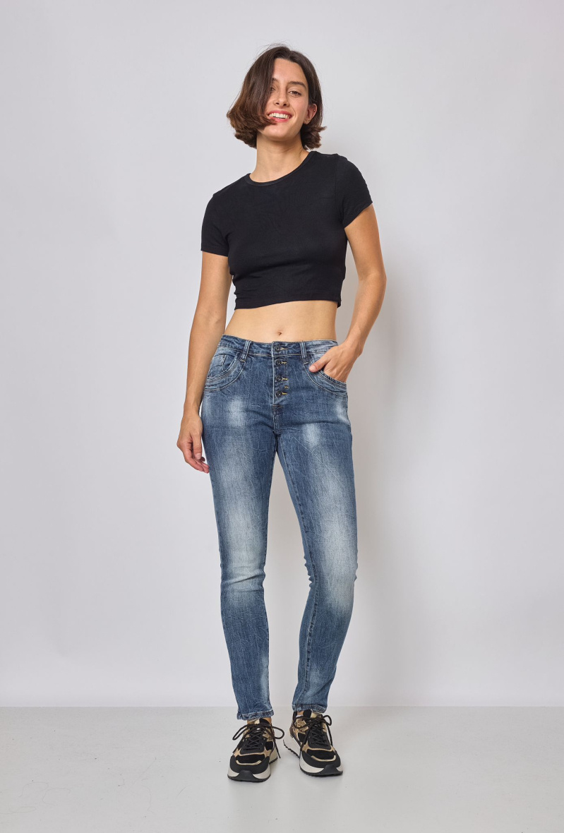 Wholesaler Place du jour - Washed Boyfriend Jeans