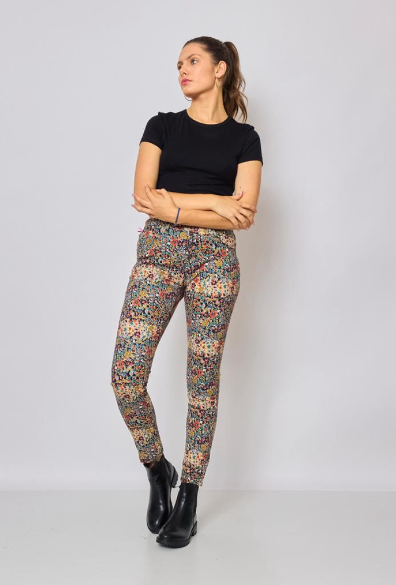Wholesaler Place du jour - Flower print pants