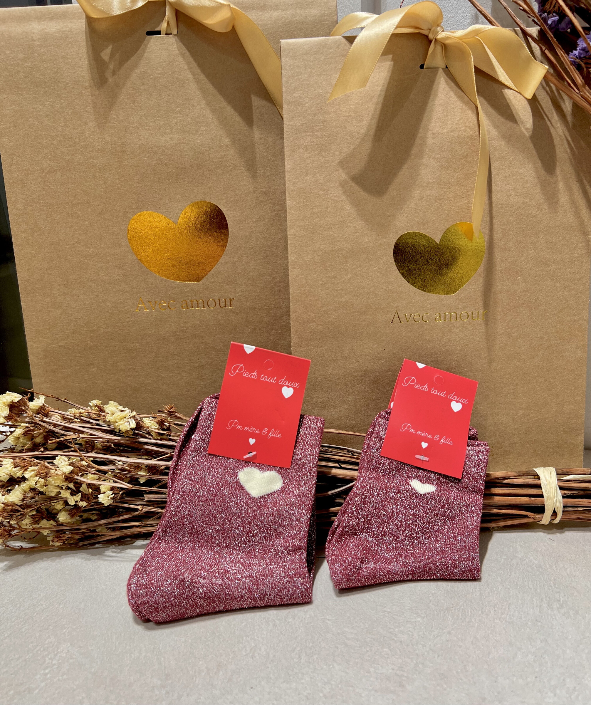 Wholesaler PM Mère & Fille - Heart socks