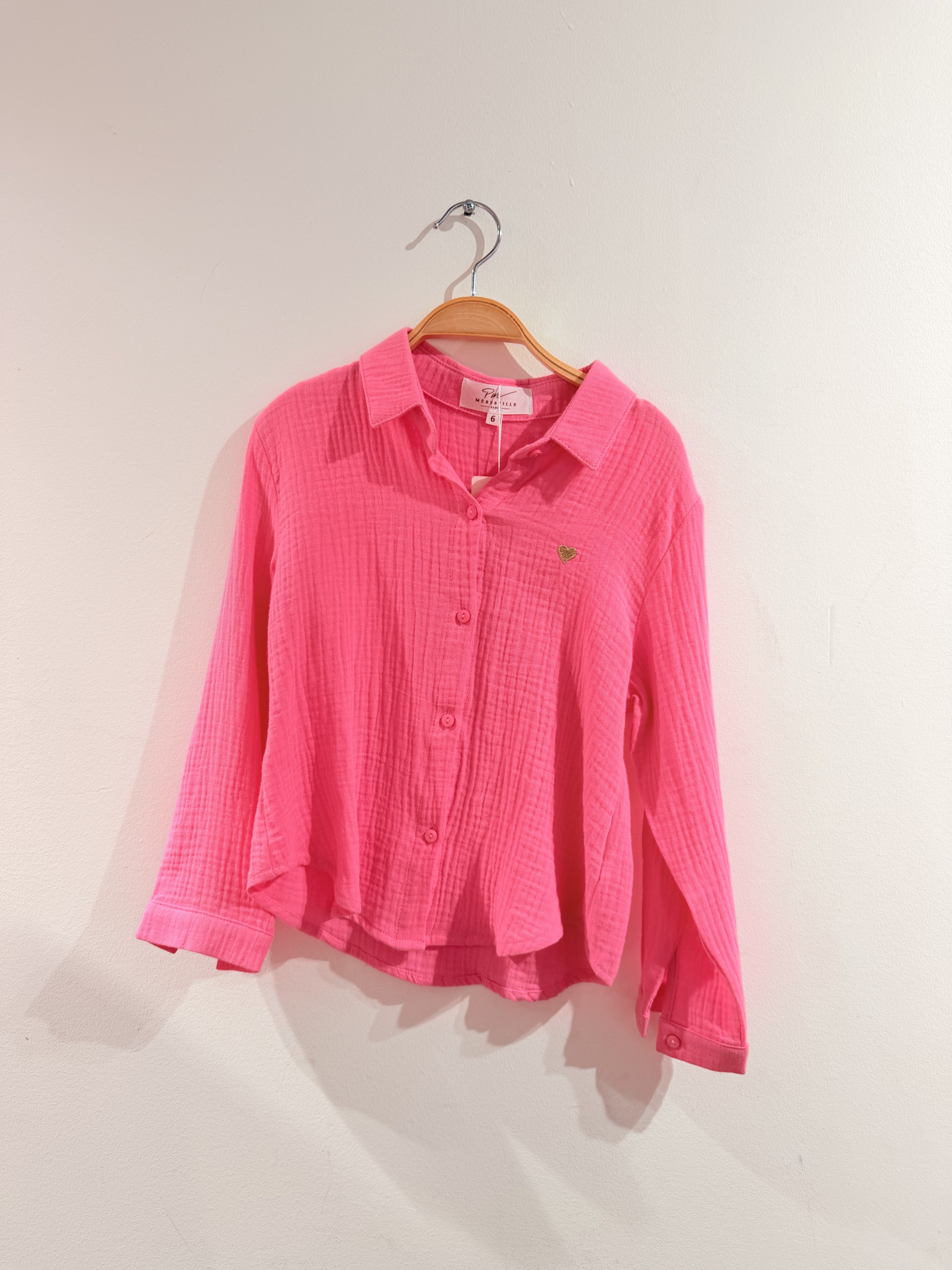Grossiste PM Mère & Fille - CHEMISE EN GAZE DE COTON