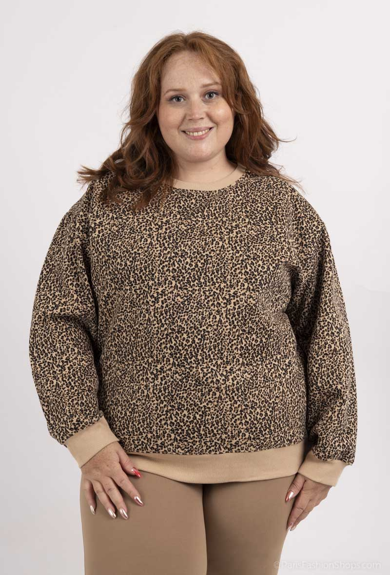 Wholesaler PM Mère & Fille - Heart embroidery lace collar sweatshirt