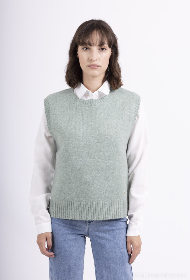 Wholesaler PM Mère & Fille - Sleeveless knit sweater