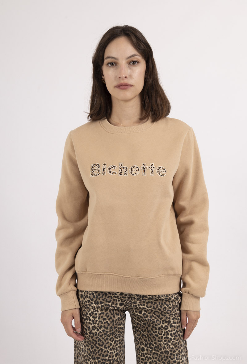 Wholesaler PM Mère & Fille - Heart embroidery lace collar sweatshirt