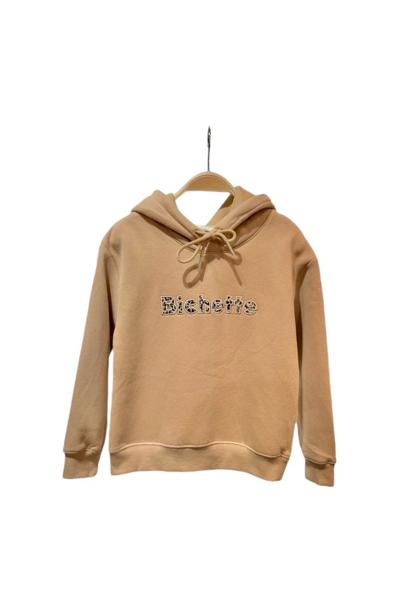 Grossiste PM Mère & Fille - Sweat à capuche avec broderie "Bichette"