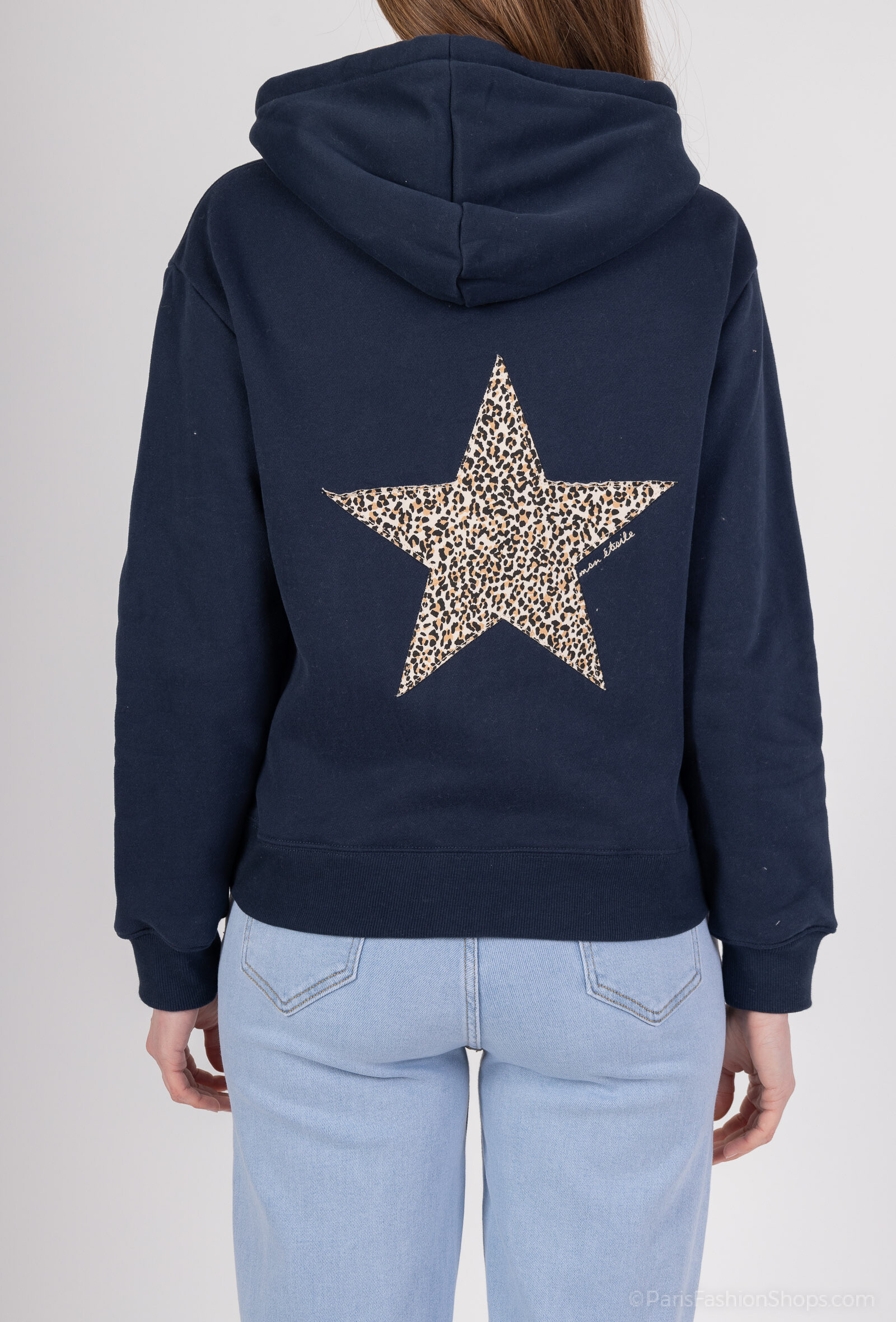 Wholesaler PM Mère & Fille - Heart embroidery lace collar sweatshirt