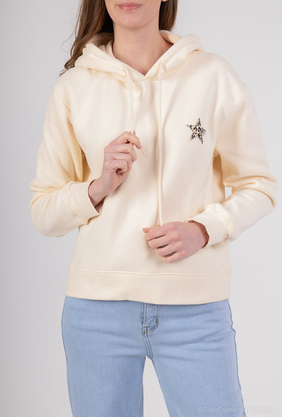 Grossiste PM Mère & Fille - Sweat à capuche broderie étoile léopard Grossiste PM Mère & Fille - Sweat à capuche broderie étoile léopard