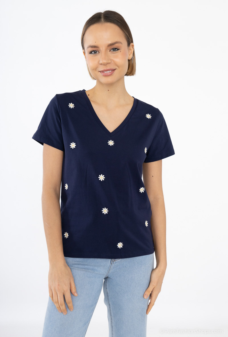 Wholesaler PM Mère & Fille - T-shirt with embroidery