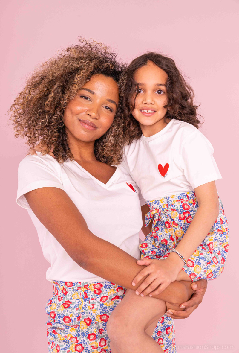Wholesaler PM Mère & Fille - T-shirt with embroidery