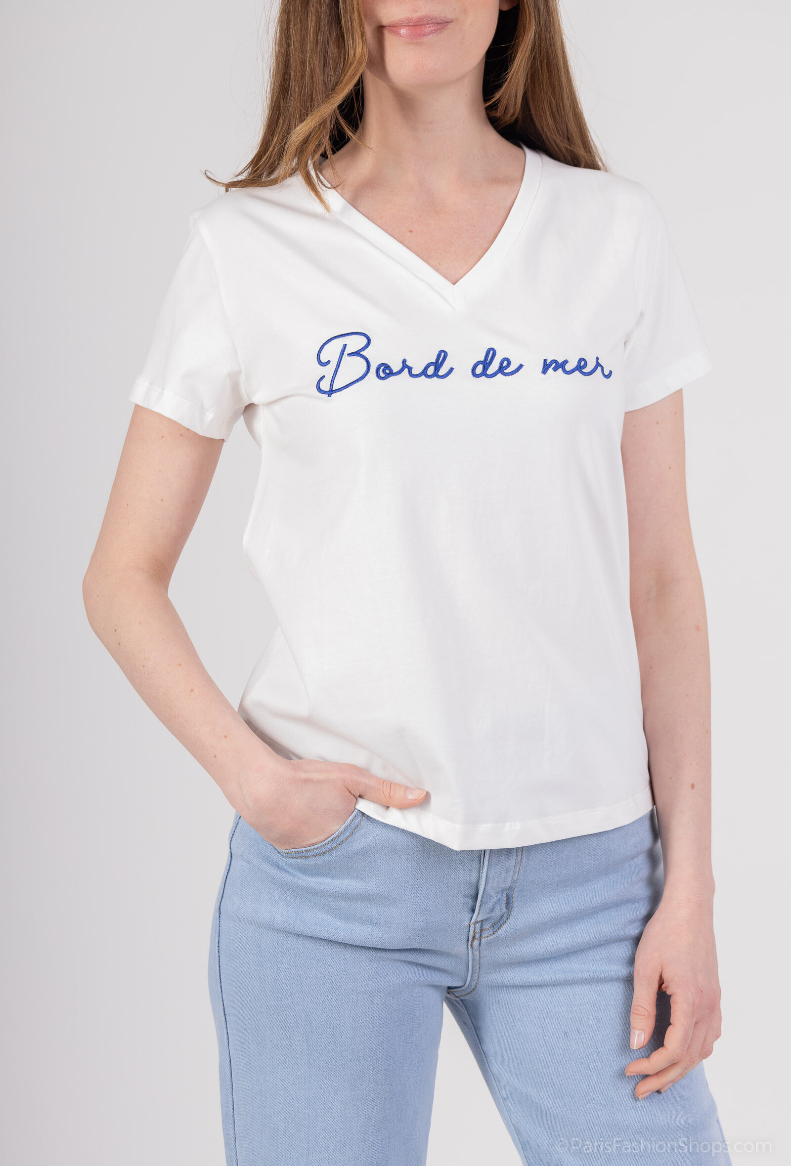Wholesaler PM Mère & Fille - T-shirt with embroidery