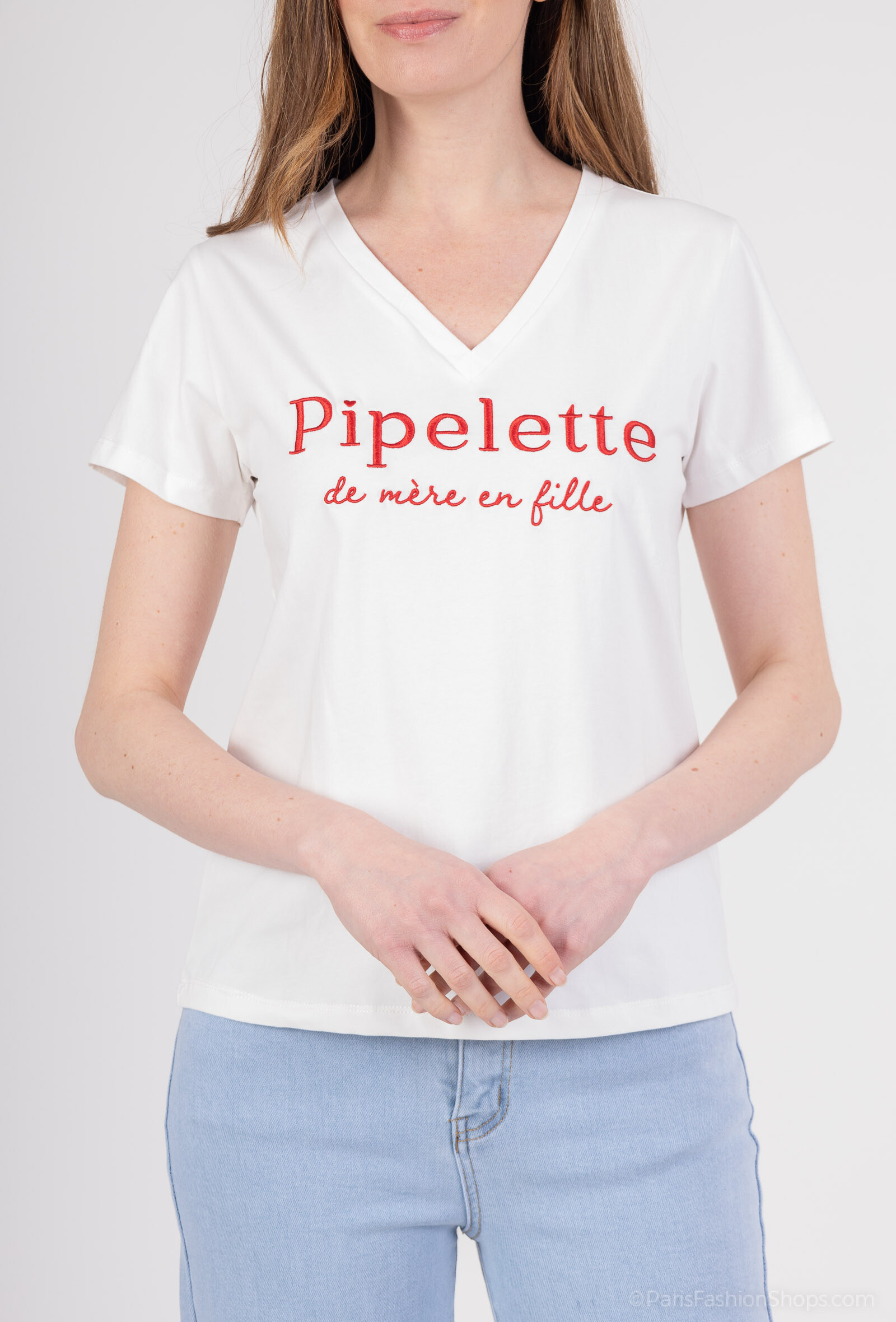 Wholesaler PM Mère & Fille - T-shirt with embroidery