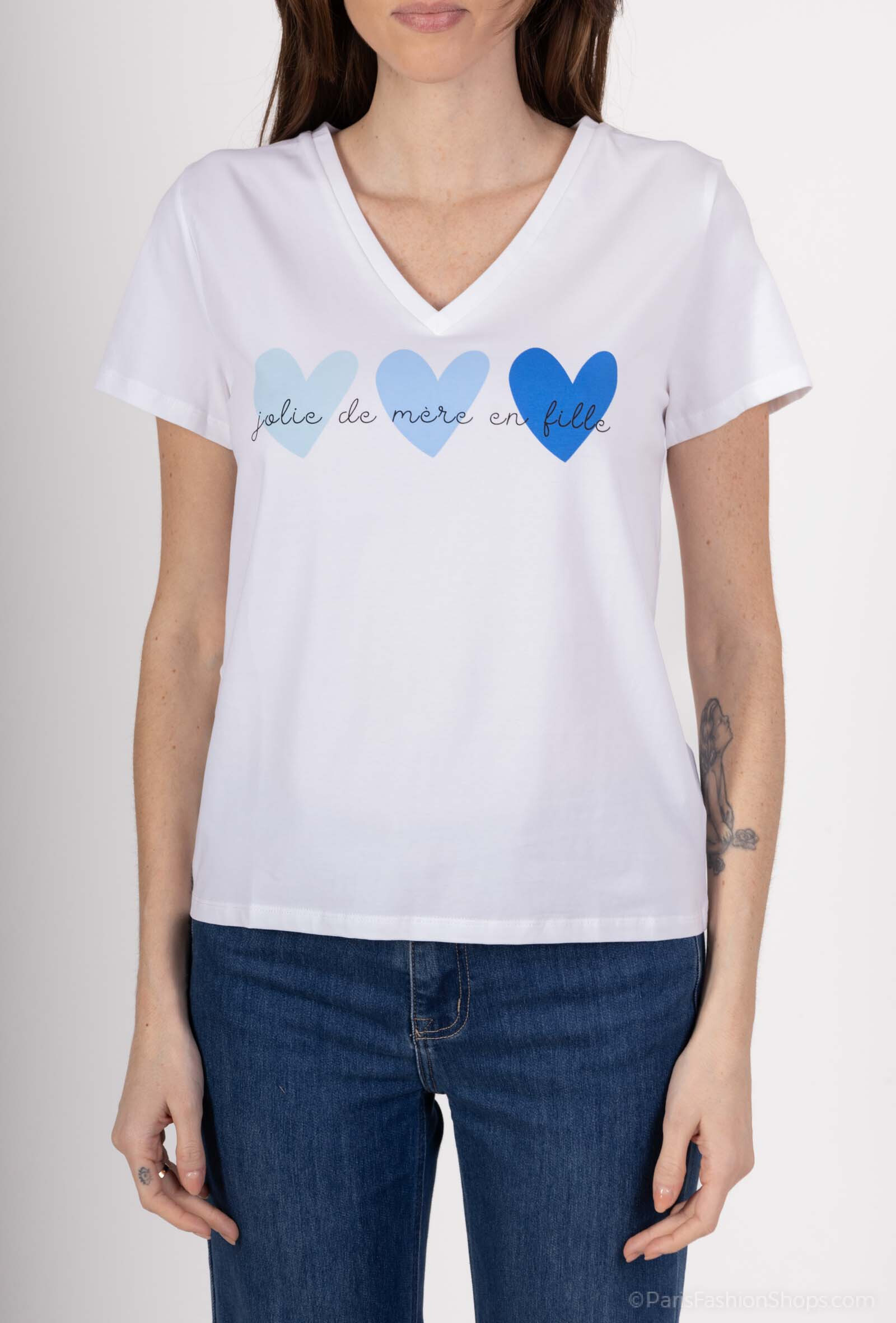 Wholesaler PM Mère & Fille - T-shirt with embroidery