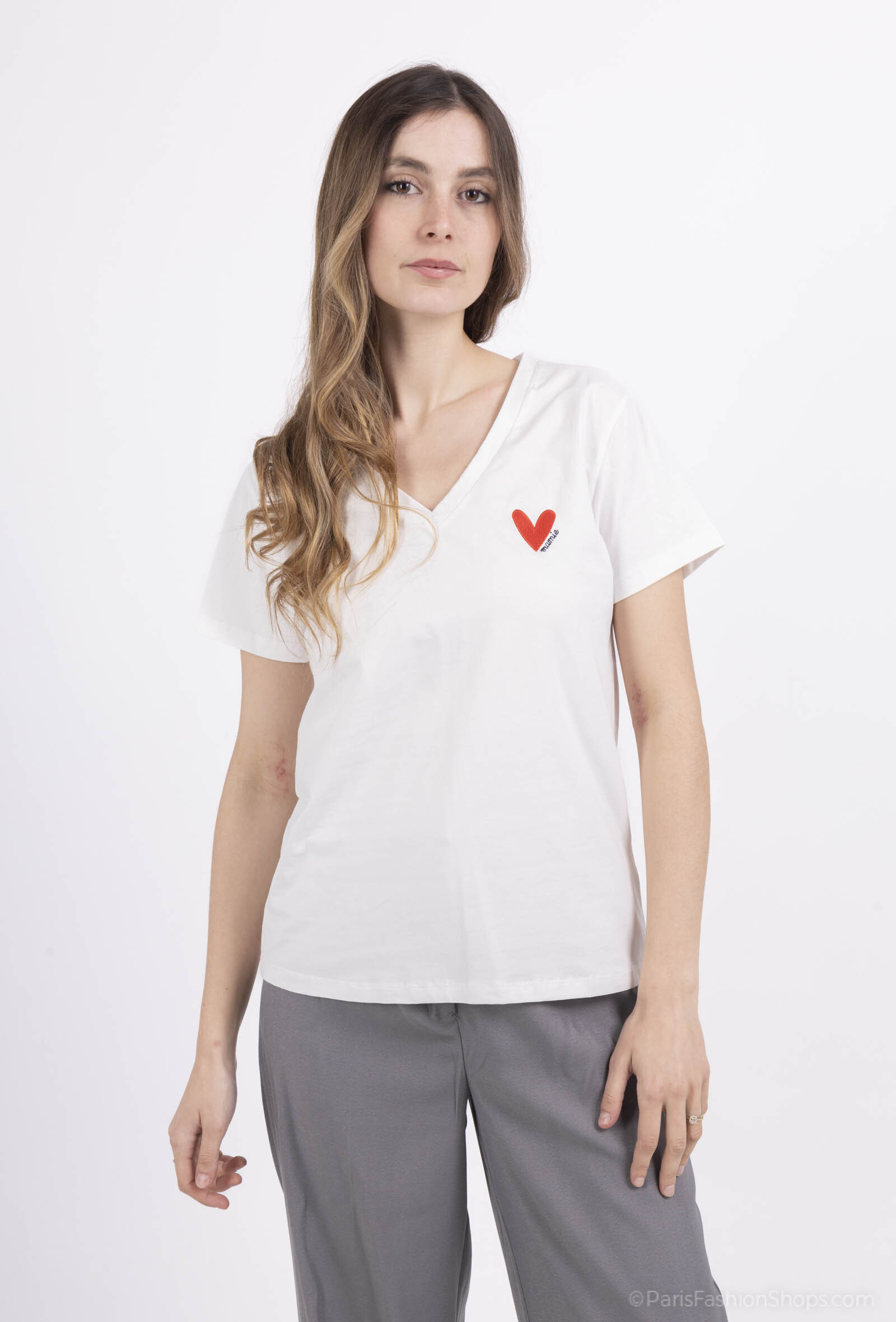 Wholesaler PM Mère & Fille - T-shirt with embroidery