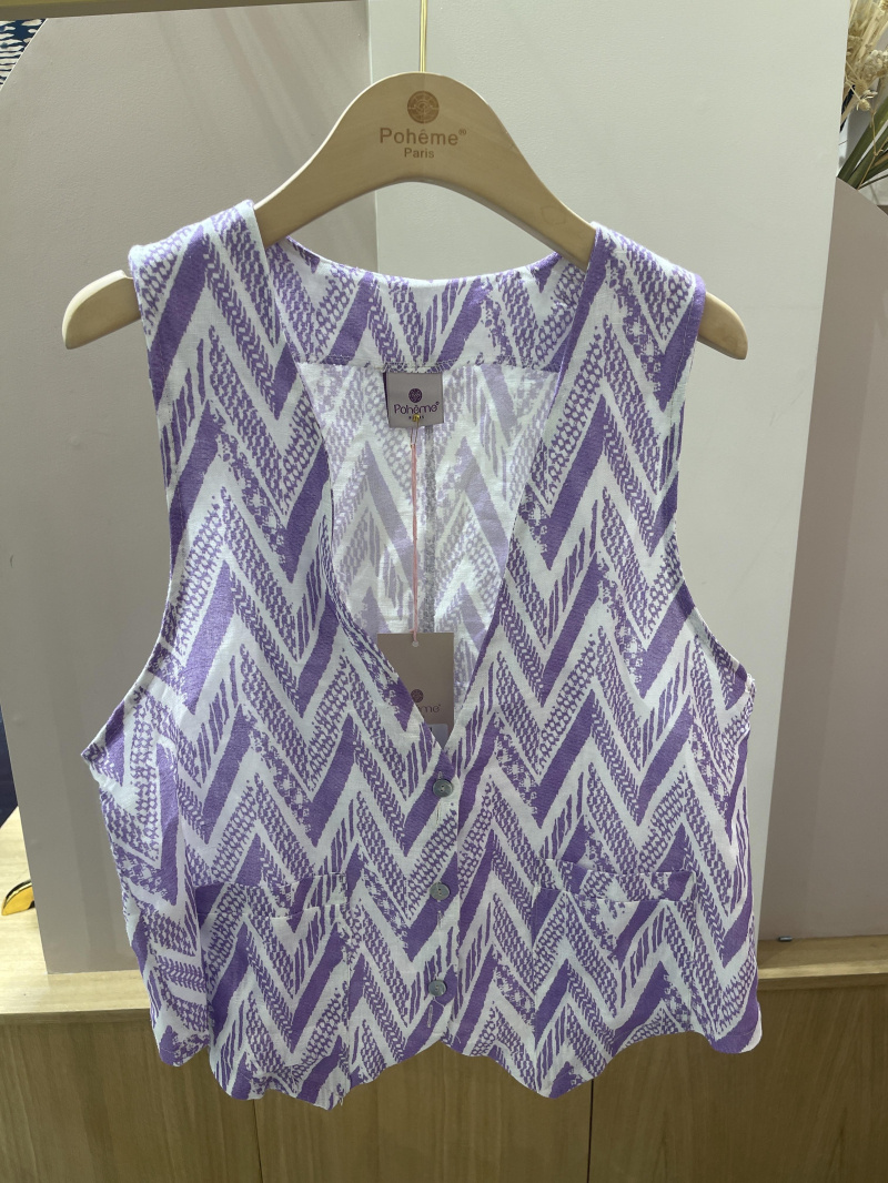 Wholesaler POHÊME - linen sleeveless vest