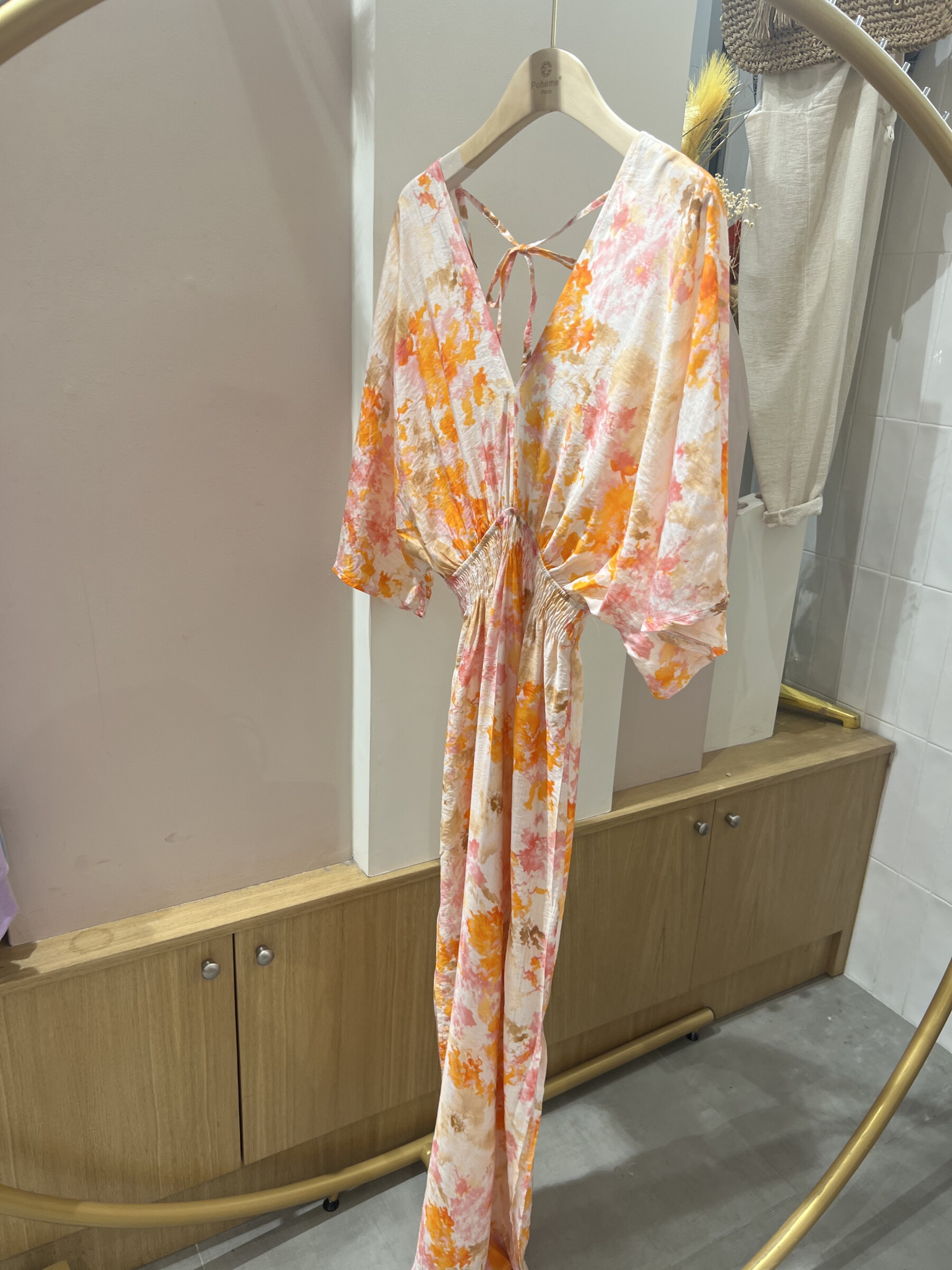 Wholesaler POHÊME - Long flowing Stefie dress in a summer print