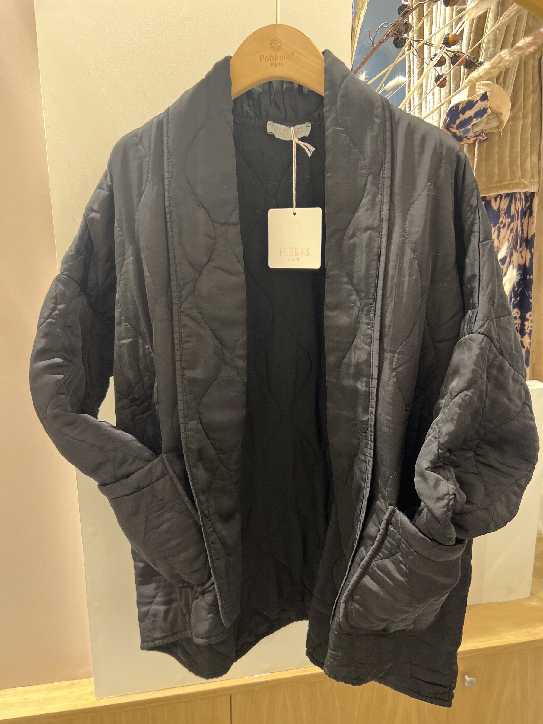 Wholesaler POHÊME - Plain oversized Caden jacket with shawl collar