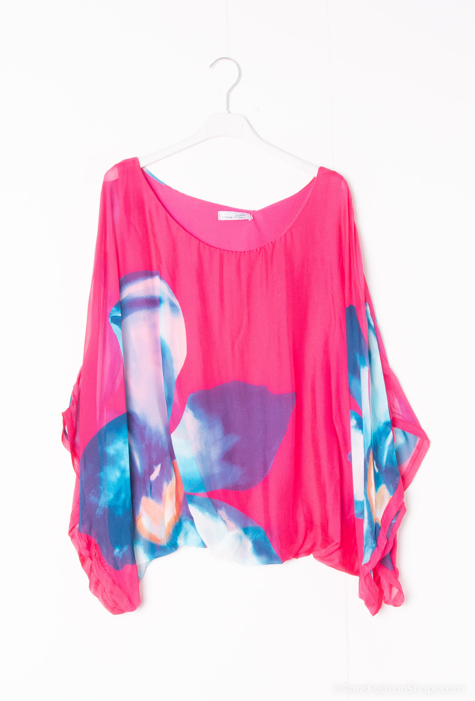 Mayorista Polita Paris - Blusa de seda estampada con flores
