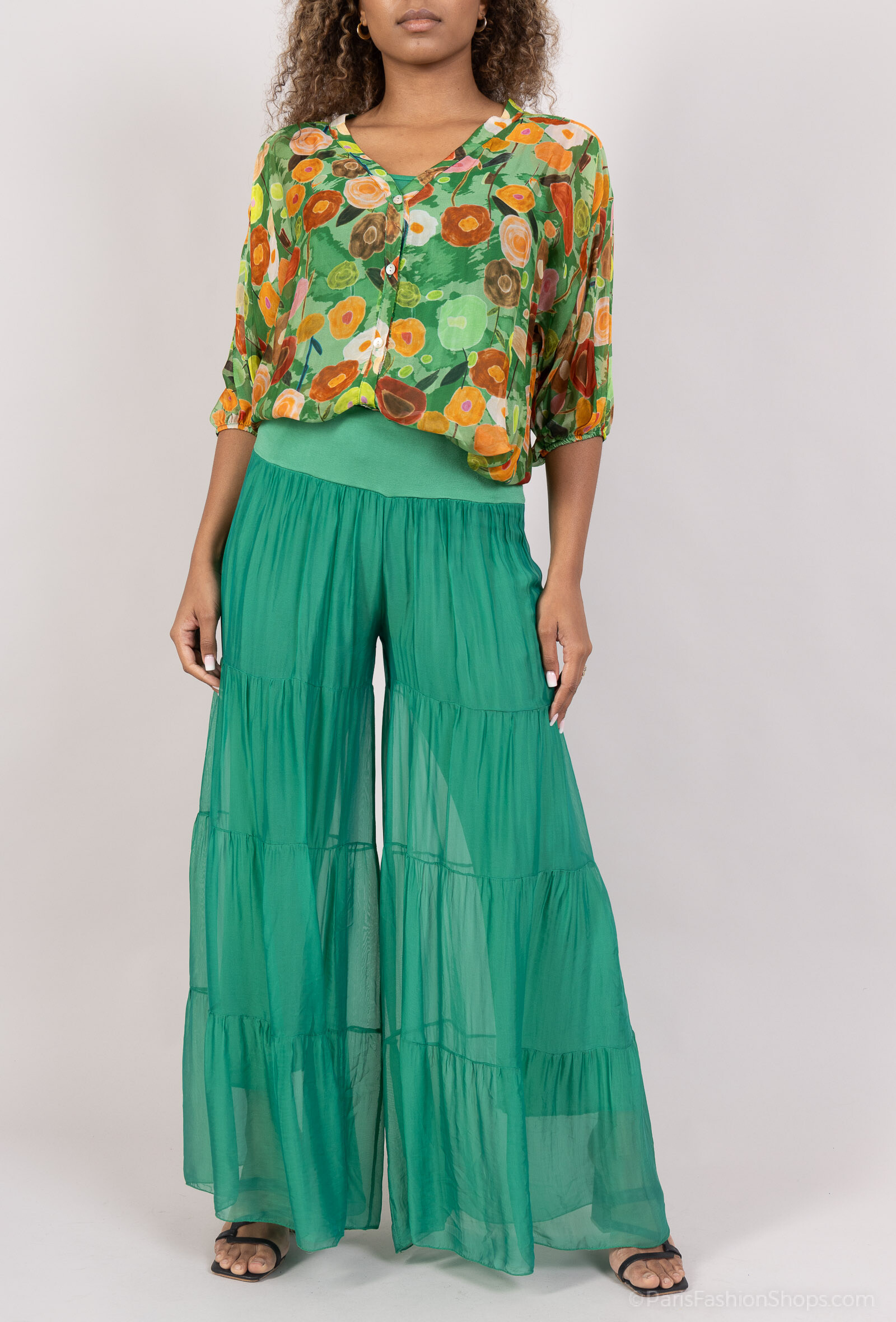 Wholesaler Polita Paris - Solid silk pant