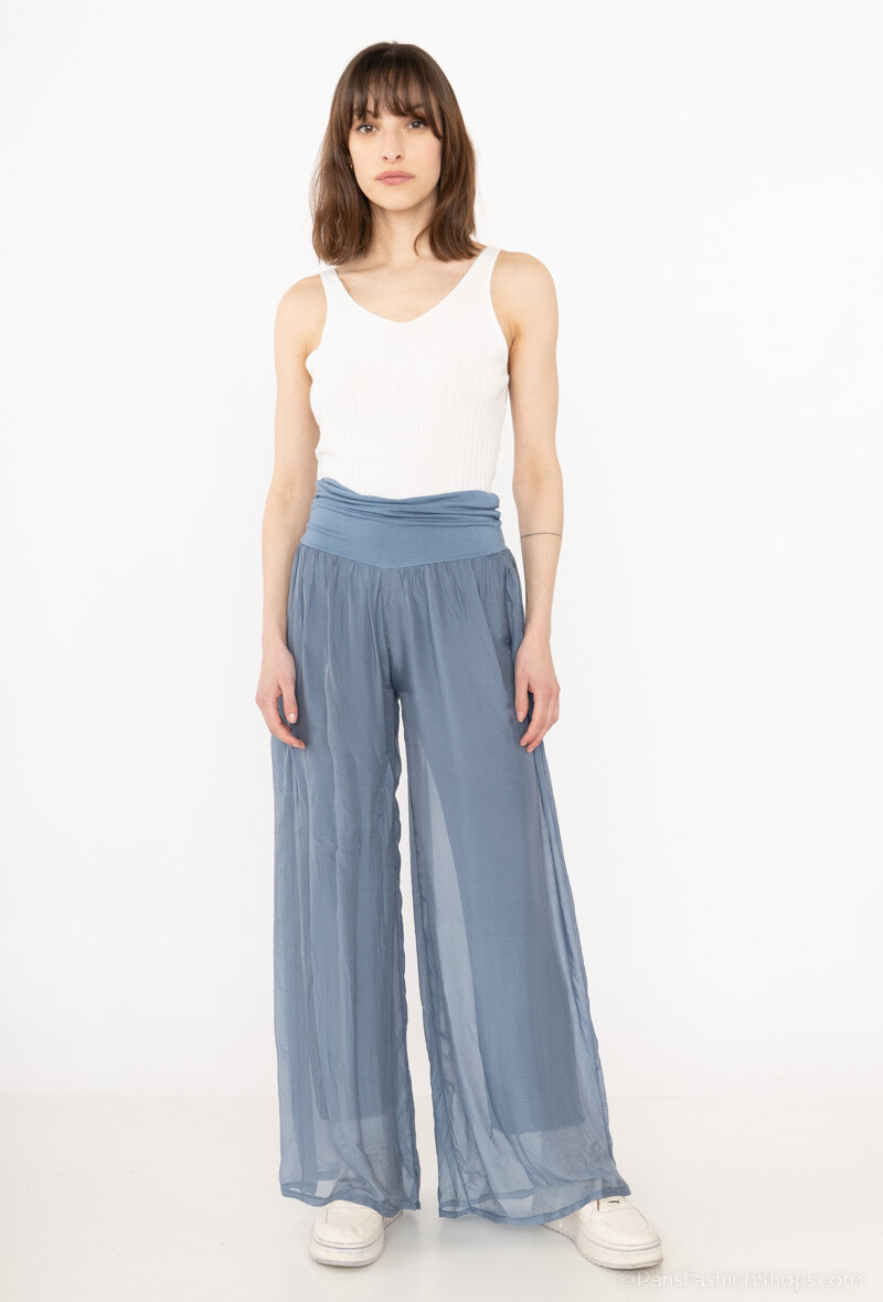 Wholesaler Polita Paris - Solid silk pant