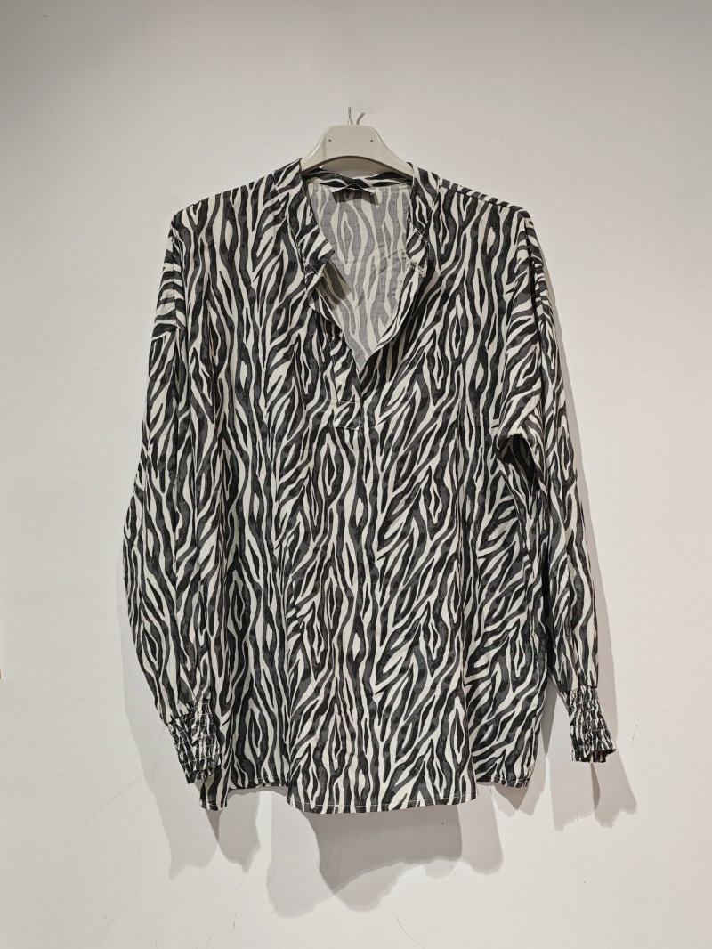 Grossiste Pomelo - blouse imprimé polyester