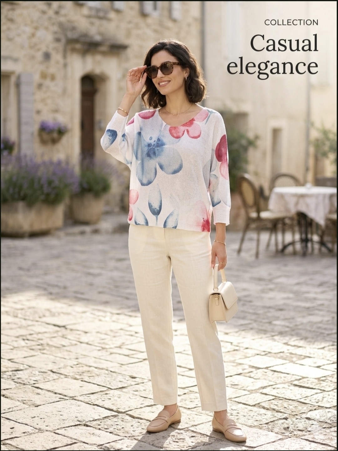 Grossiste Pomelo - PESS Pull femme flower