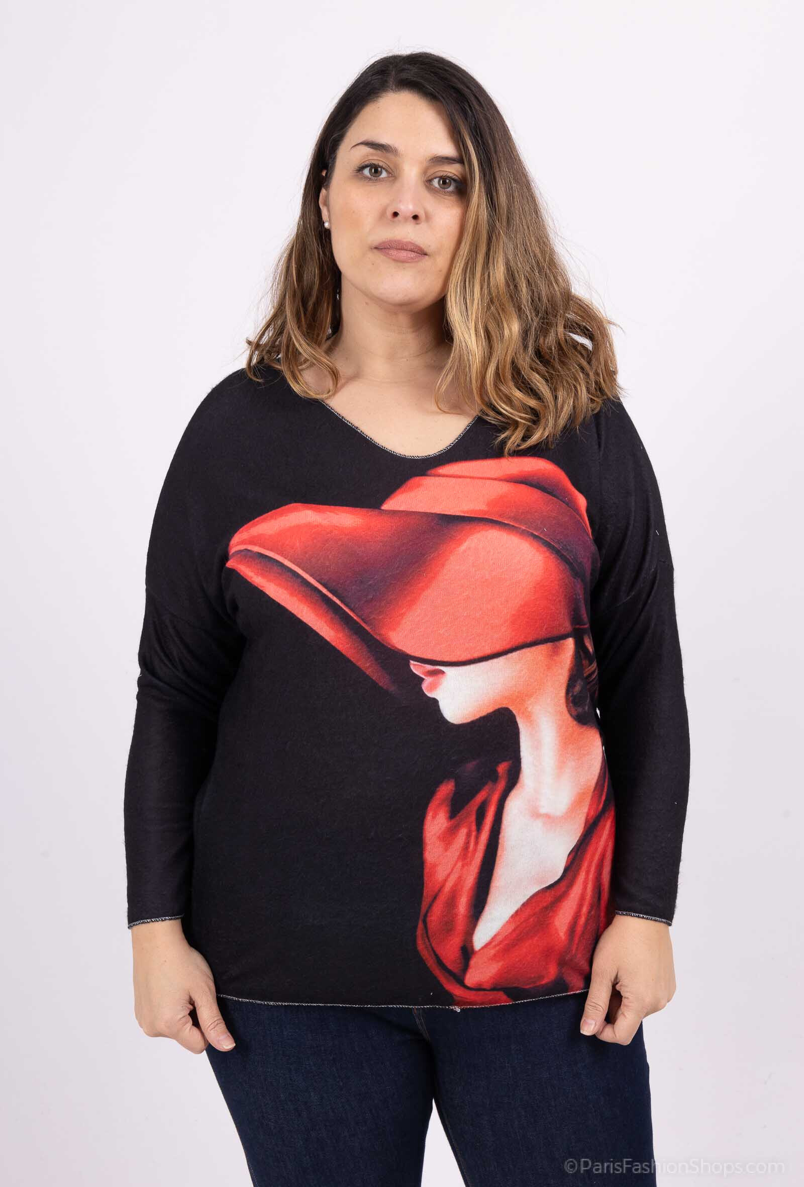 Grossista Pomelo - Maglione stampato