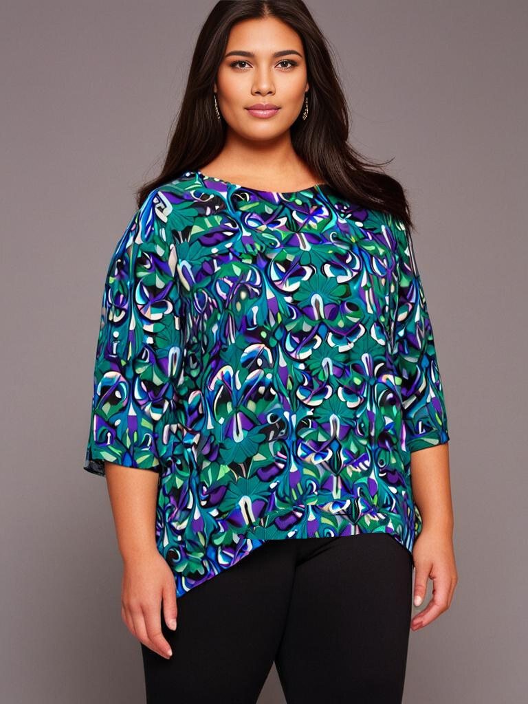 Mayorista Pomme Rouge Paris - Gran blusa impresa (CA6600)