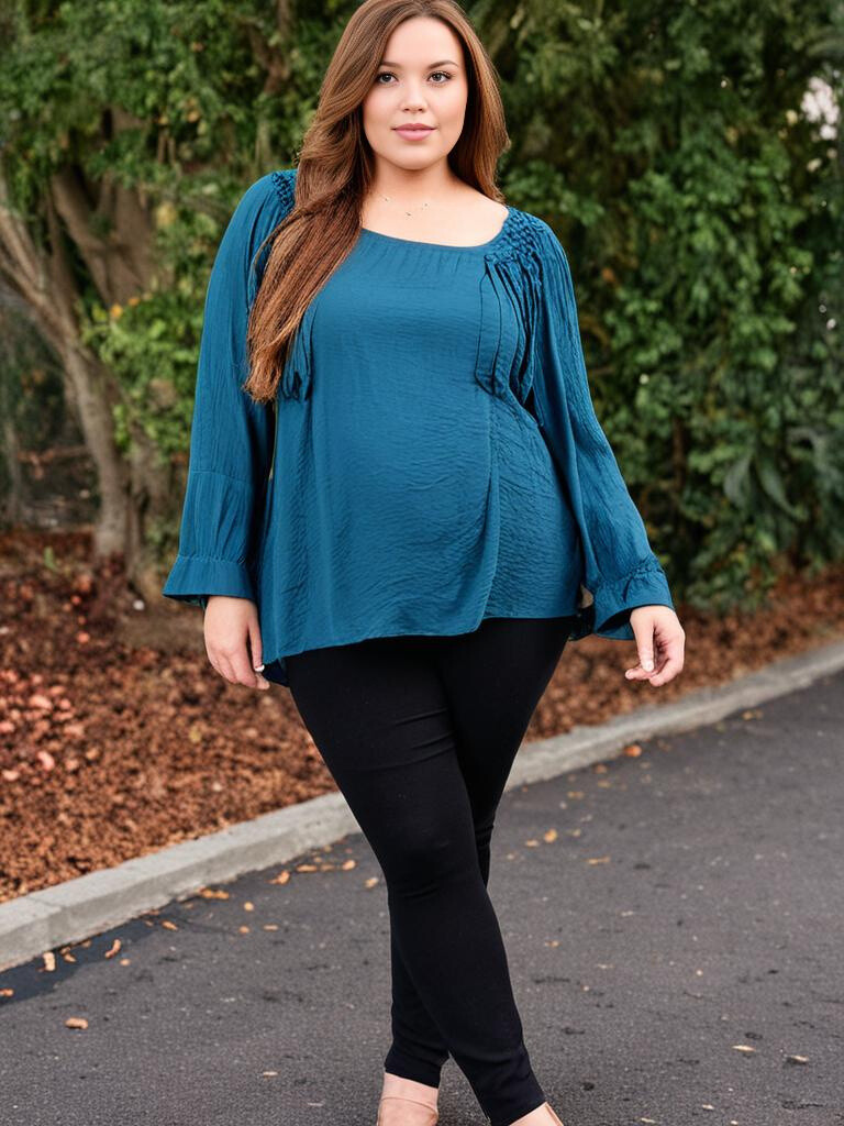 Mayorista Pomme Rouge Paris - Blusa azul con franjas (A139)