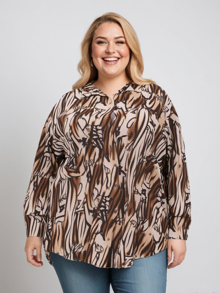 Wholesaler Pomme Rouge Paris - White leopard print shirt (T1265)