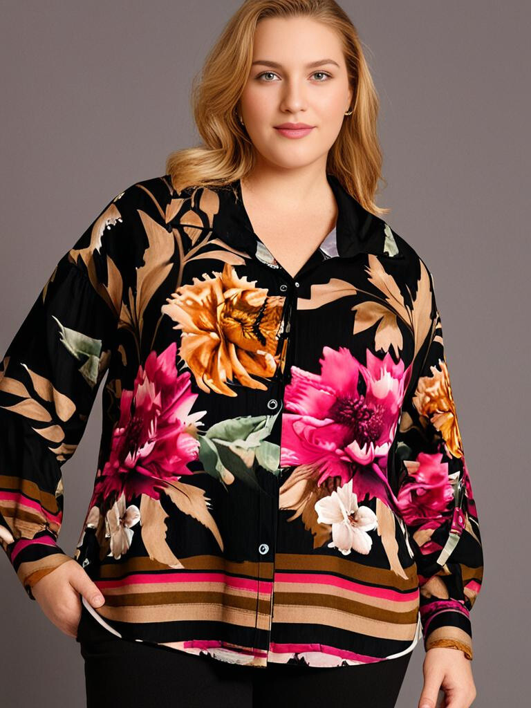 Mayorista Pomme Rouge Paris - Camisa de seda negra (TB39004)