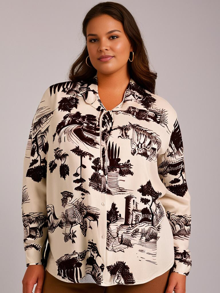 Mayorista Pomme Rouge Paris - Camisa sedosa marrón (TA39004)