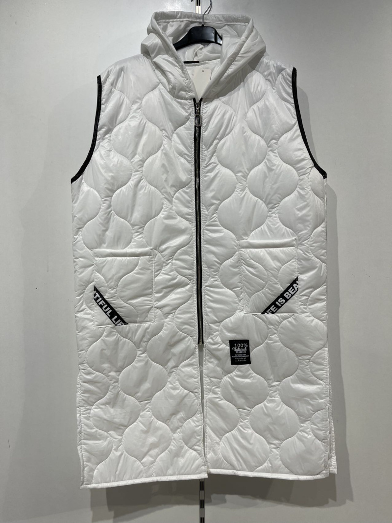 Wholesaler Pomme Rouge Paris - White sleeveless vest (T23519)