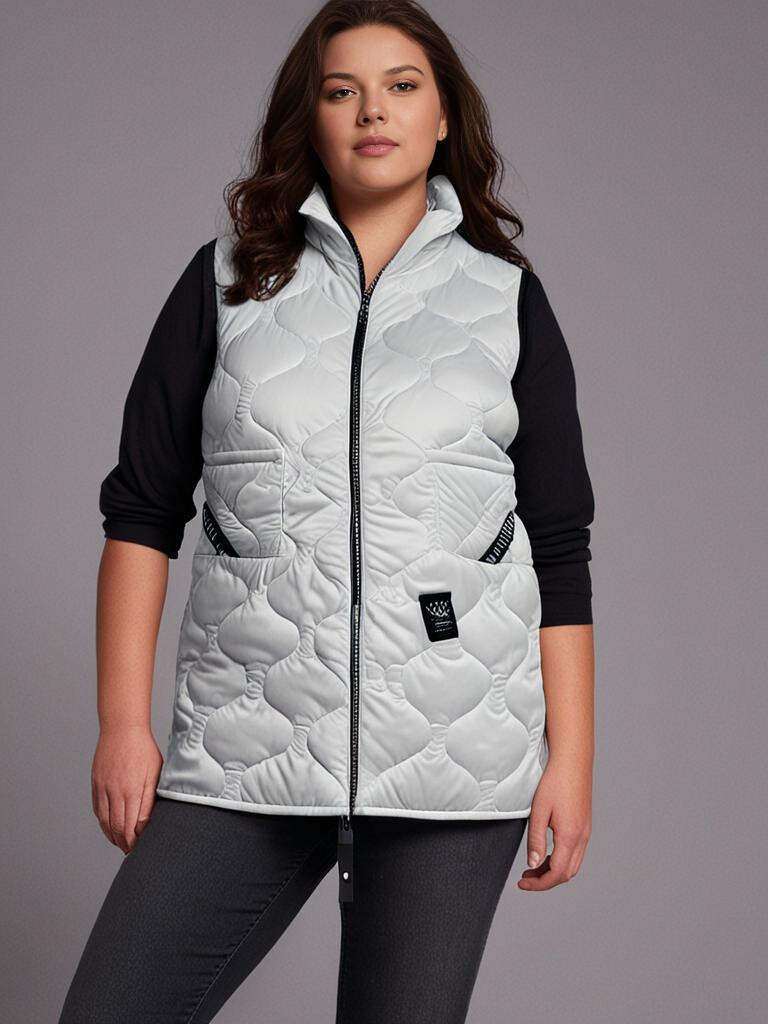 Grossiste Pomme Rouge Paris - Gilet sans manche blanc (T23519)