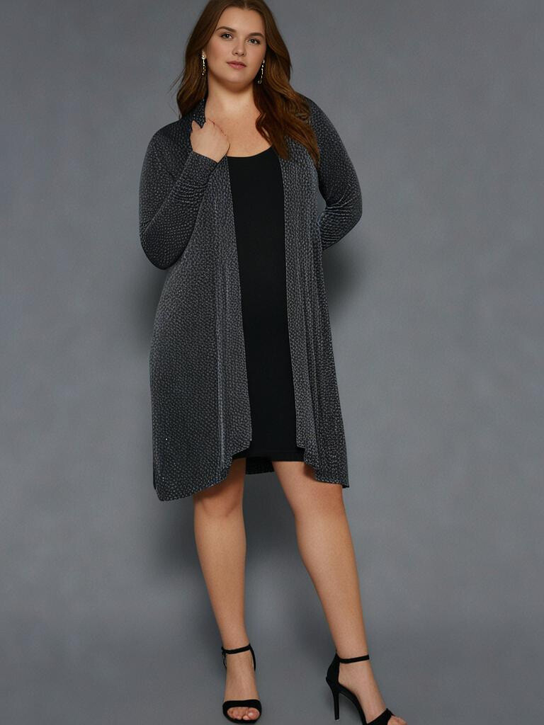 Grossiste Pomme Rouge Paris - Gilet métallisé argent (T6243)