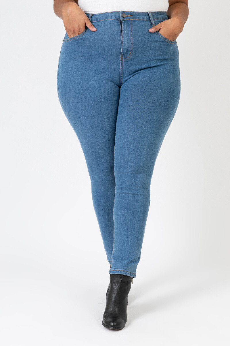 Großhändler Pomme Rouge Paris - Ultra-Stretch-Jeans in Übergröße (B6020)