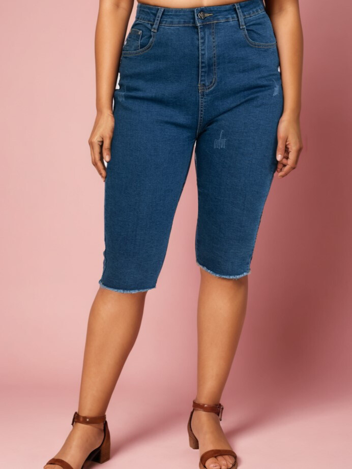 Grossiste Pomme Rouge Paris - Jean court ultra stretch (B6012)