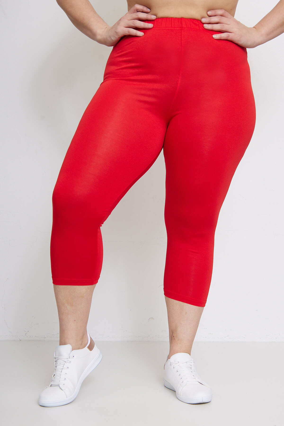 Grossiste Pomme Rouge Paris - Legging basique rouge (B215)