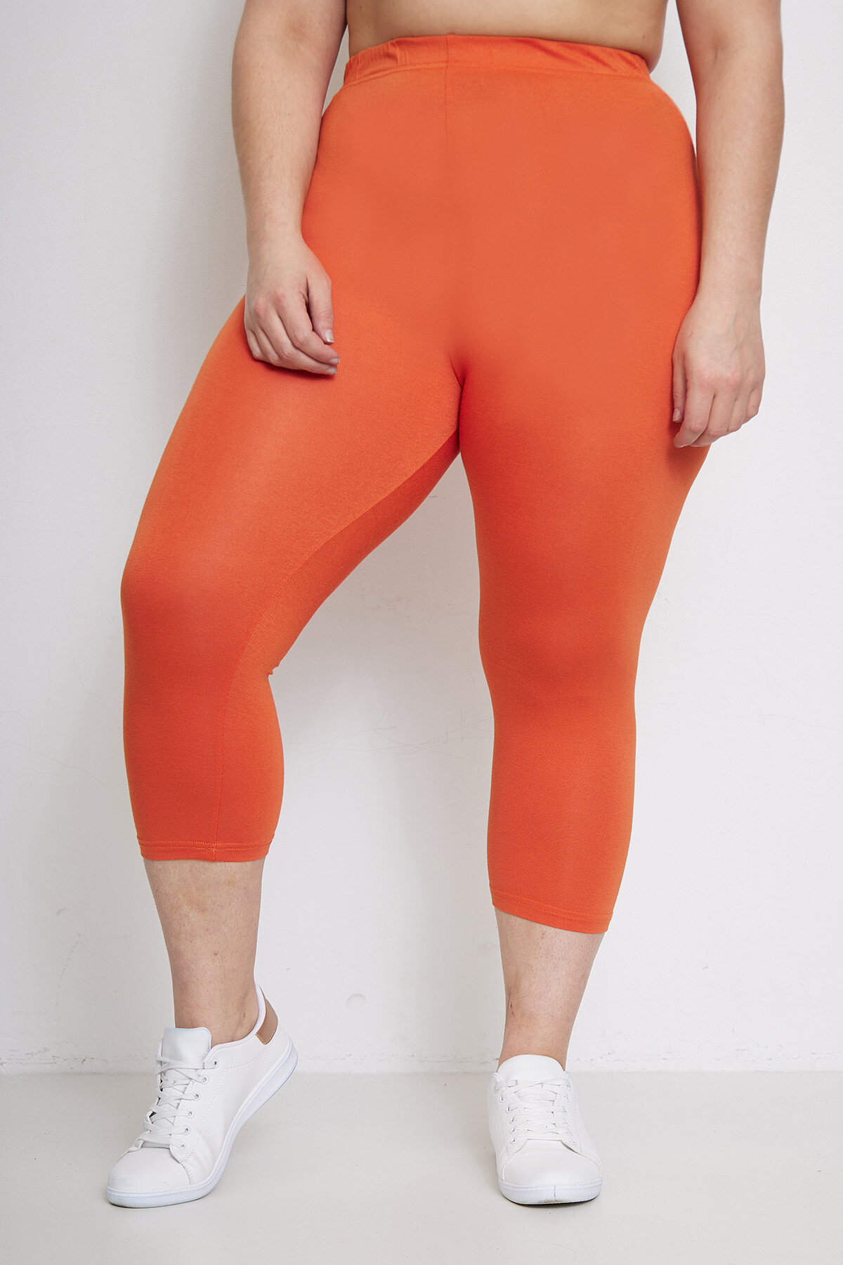 Grossiste Pomme Rouge Paris - Legging basique orange (B215)
