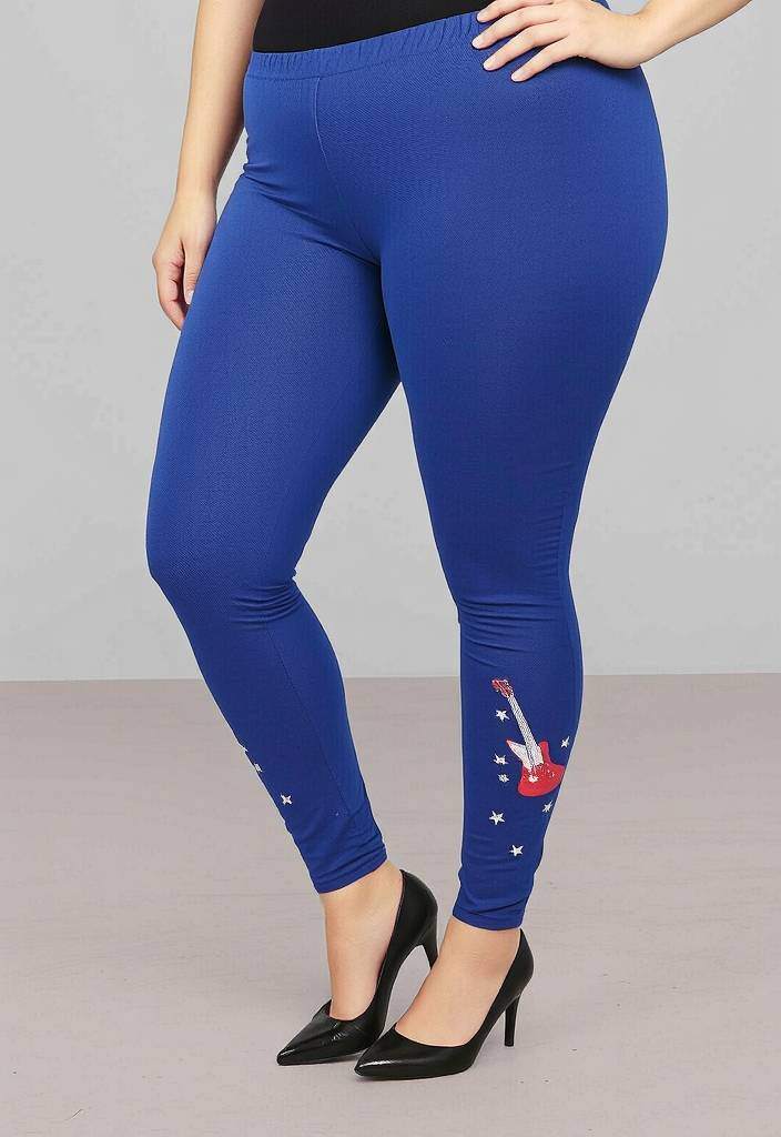 Mayorista Pomme Rouge Paris - Leggings con estampado de guitarra (B155)