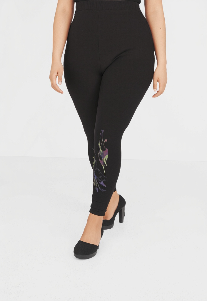 Mayorista Pomme Rouge Paris - Leggings cortos con estampado colorido (B115)