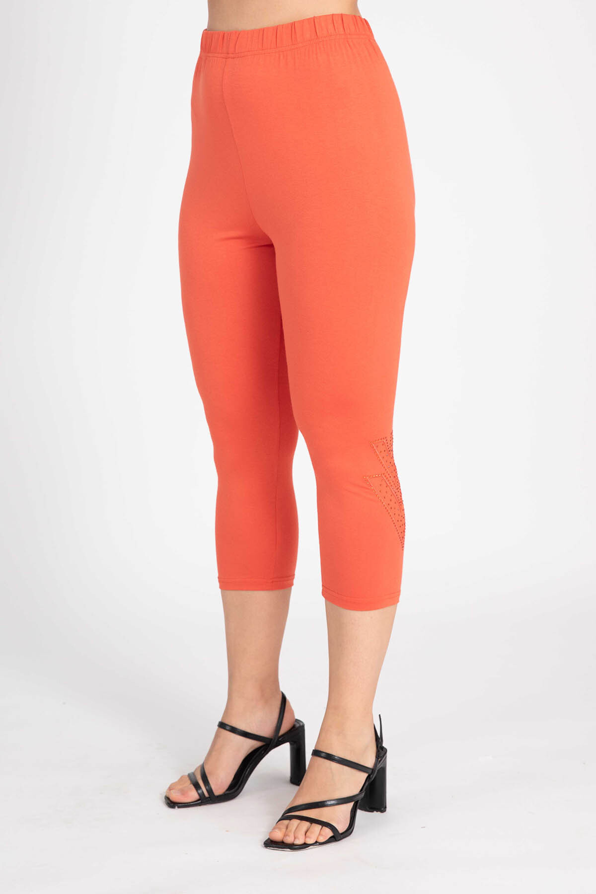 Grossiste Pomme Rouge Paris - Legging court avec motif (B228)