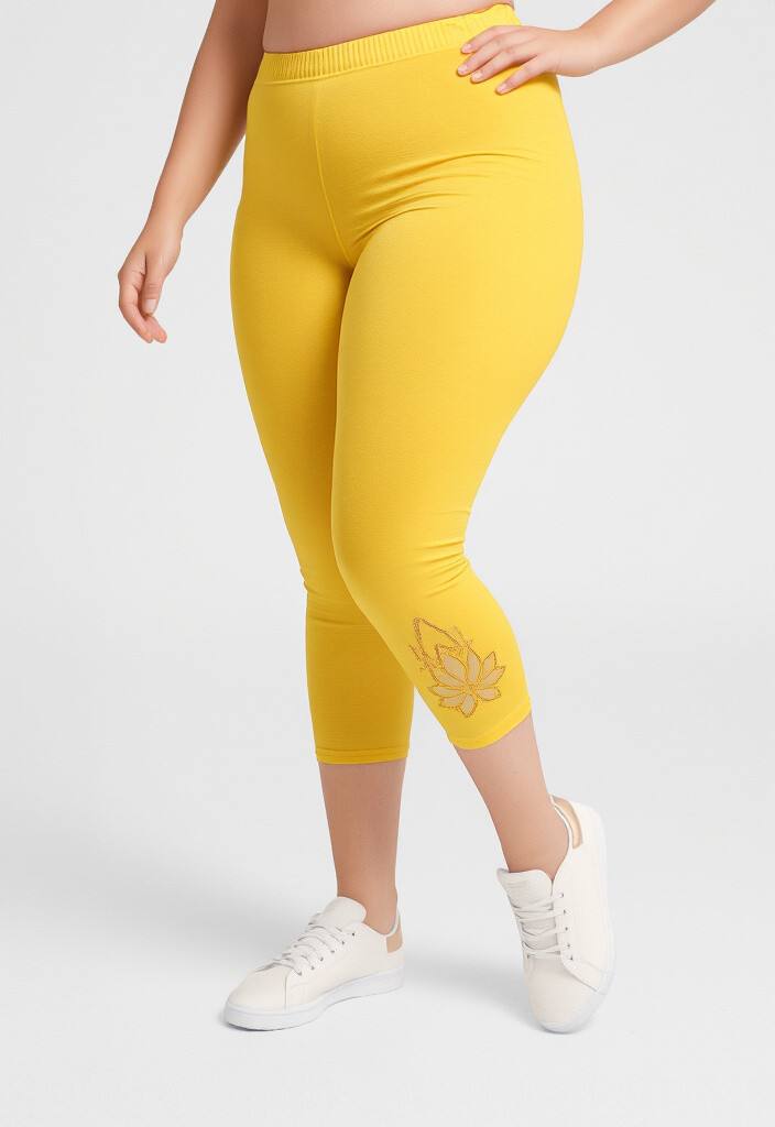 Grossista Pomme Rouge Paris - Leggings corti con motivo (B210)