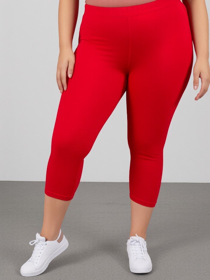 Mayorista Pomme Rouge Paris - Leggings básicos rojos (B215)