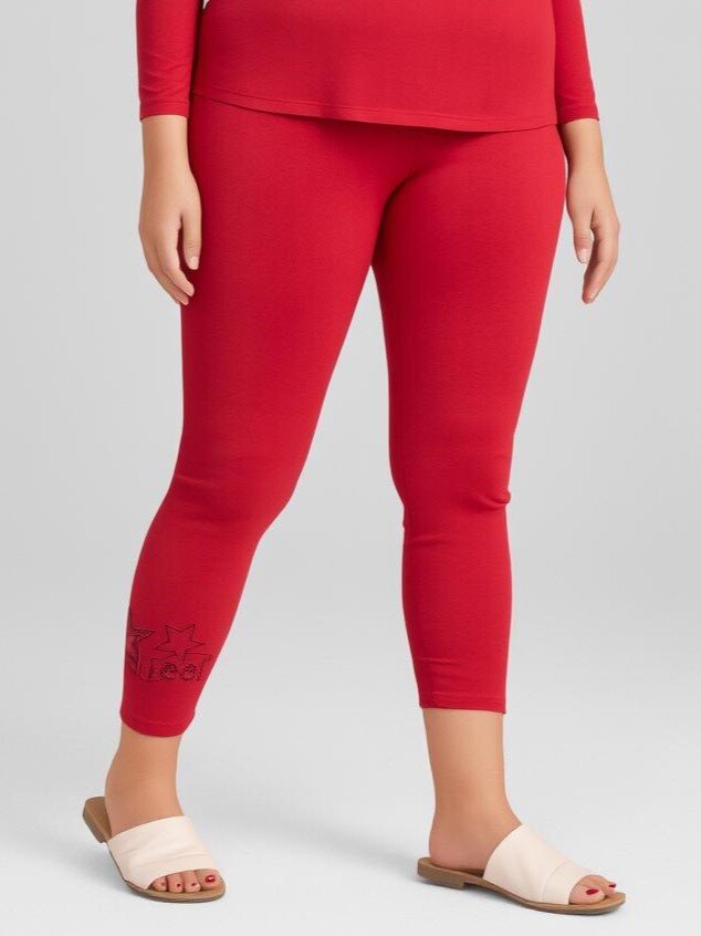 Mayorista Pomme Rouge Paris - Leggings cortos con estampado de estrellas (B209)